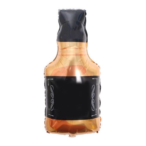 Happy Birthday Whisky Bottle Aluminum Foil Balloon Interesting Party Celebration Decor