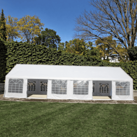 20x40ft Heavy Duty Party Tents Wedding Tents Carports Gazebos Outdoor Sunshade (Color: White)