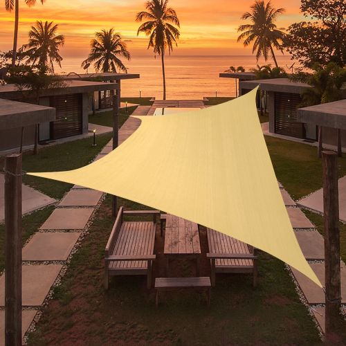 Artpuch 18'X26'Customize Sand Sun Shade Sail Commercial Standard UV Block 185 GSM, Water and Air Permeable, Heavy Duty